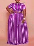 Fashion plus size two-piece set